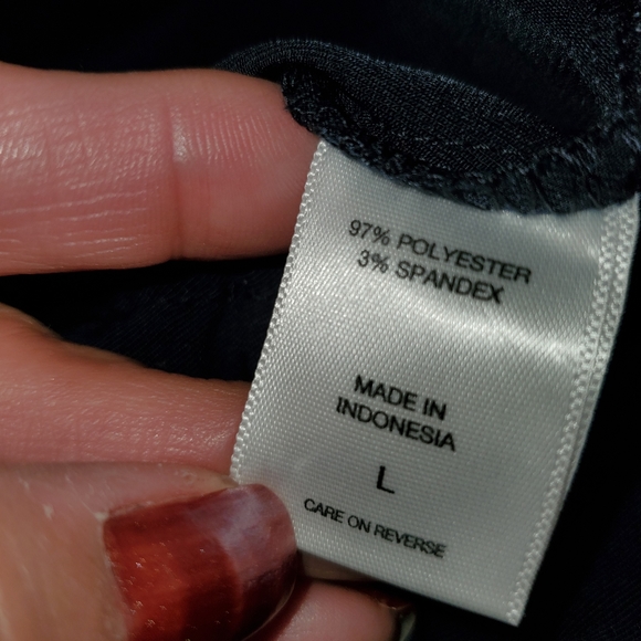 NY&CO - Chic Zip Front Navy Jumpsuit - Size L - Picture 4 of 5